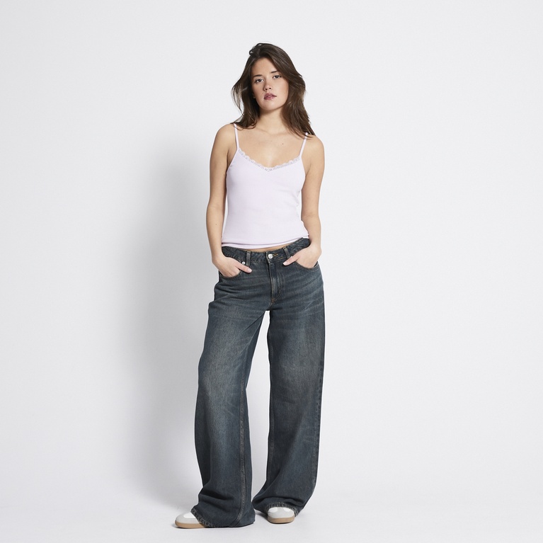 Lace singlet "Pauline" Light Purple